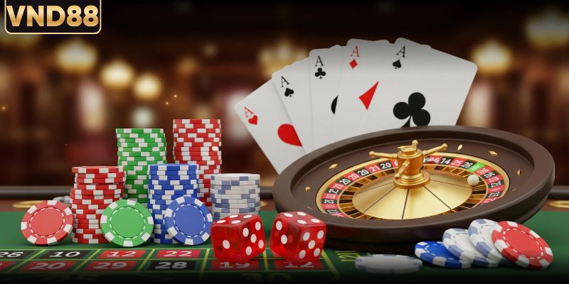 Casino VND88 1 Không gian sảnh casino chuẩn quốc tế hiện đại